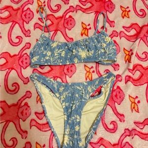 Triangl Blue Floral Bikini Set